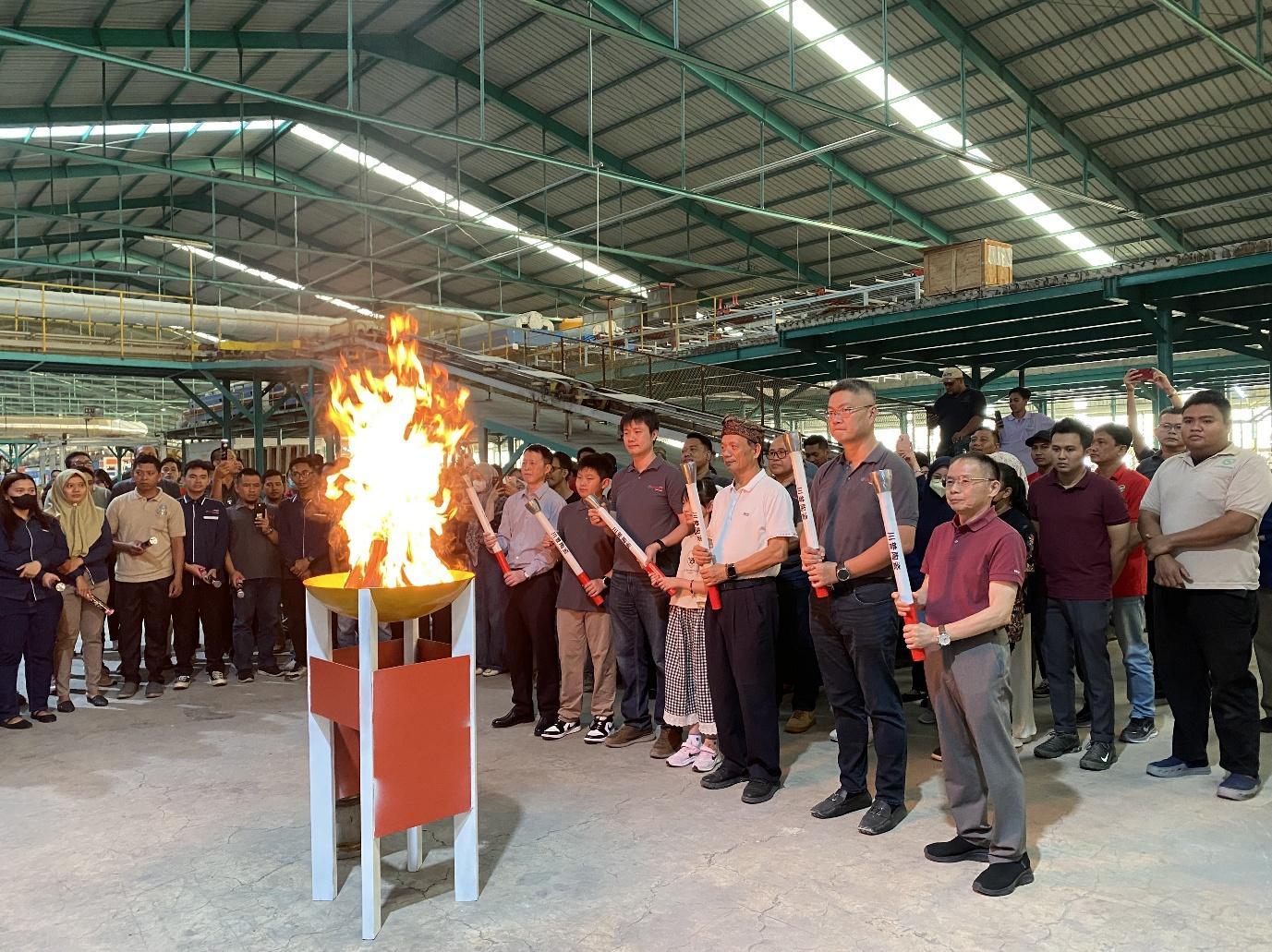 Proses upacara Peresmian Kiln Baru